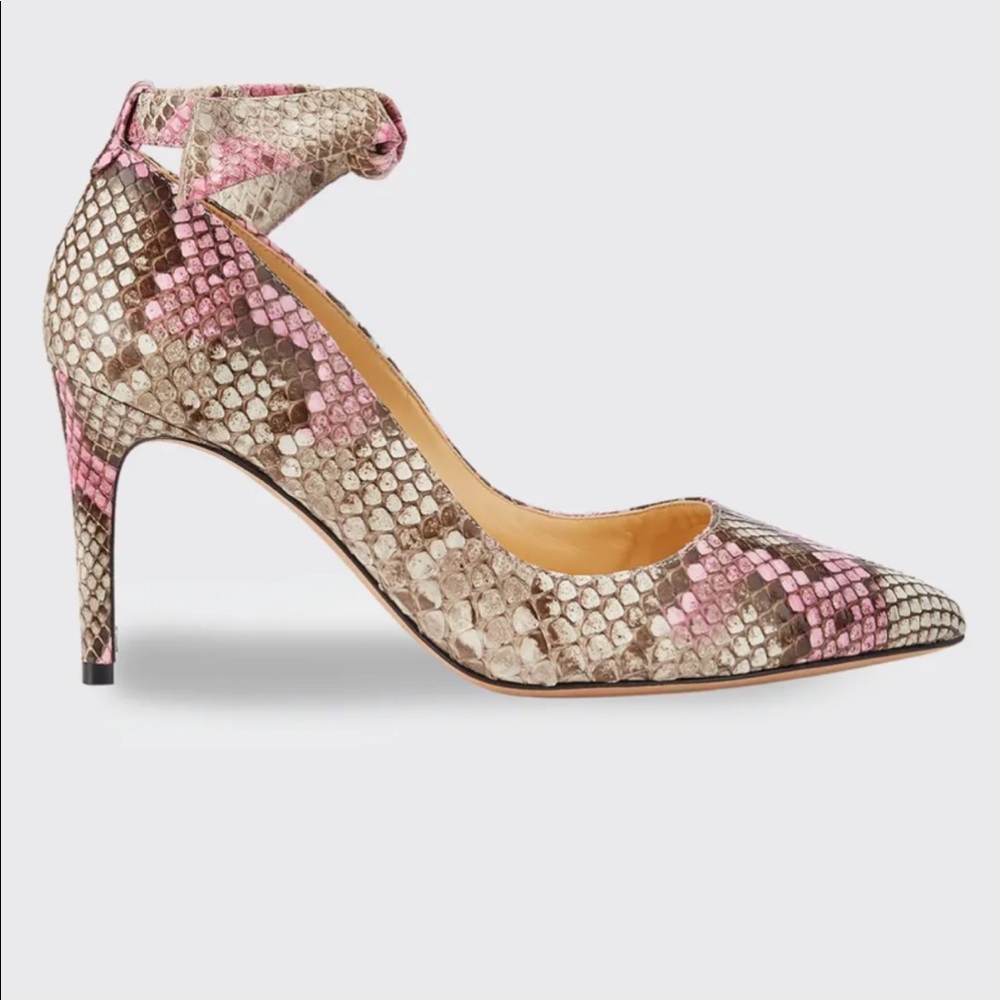 Alexandre Birman Ankle Wrap Python Pumps - Picture 4 of 10